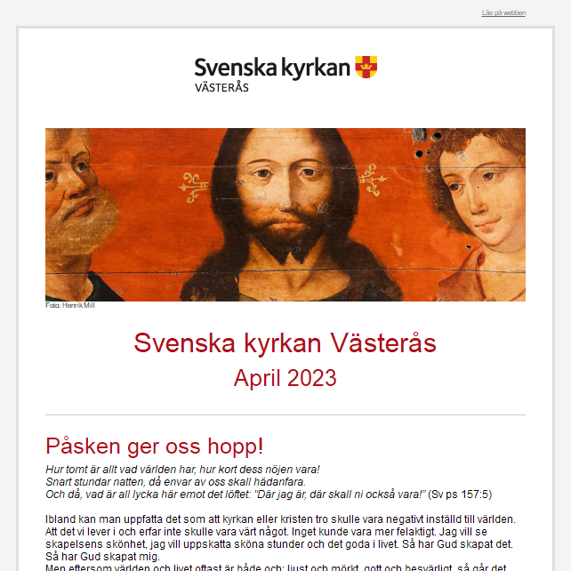 Svenska Kyrkan Västerås Nyhetsbrev April