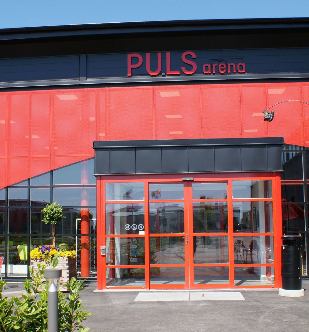 Anläggningen Puls arenas huvudentré