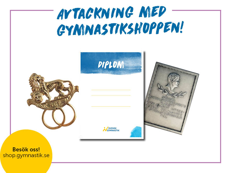 Avtackning, Gymnastikshoppen, Svensk Gymnastik