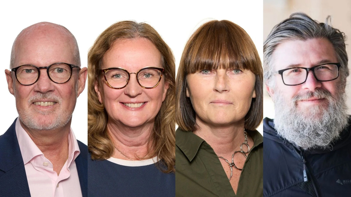 Mats Gerdau, Anna-Lena Johansson, Eva Ullberg och Robert Mjörnberg.  Foto: Bengt Säll, Maurits Otterloo