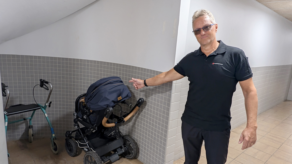 Restvärdesledaren Håkan Andersson från Brandskyddsföreningen.