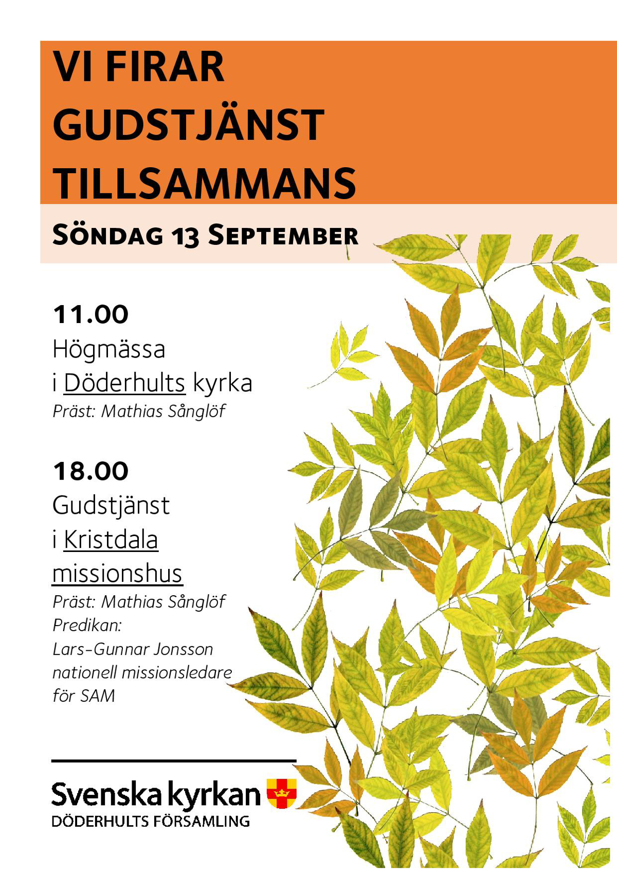 Basar, gudstj�nster, samtal och en FISK??    