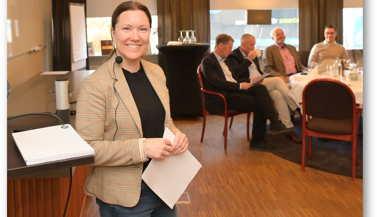 Marika Rudén, ordförande i Polymercentrum Intresseförening hälsade alla välkomna