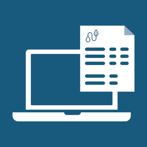 illustration laptop och faktura