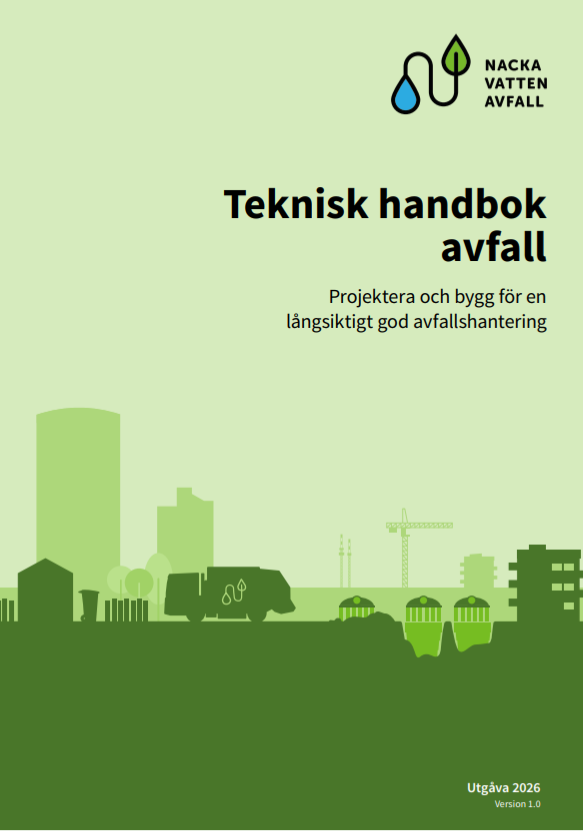 Omslagsbild för teknisk handbok avfall